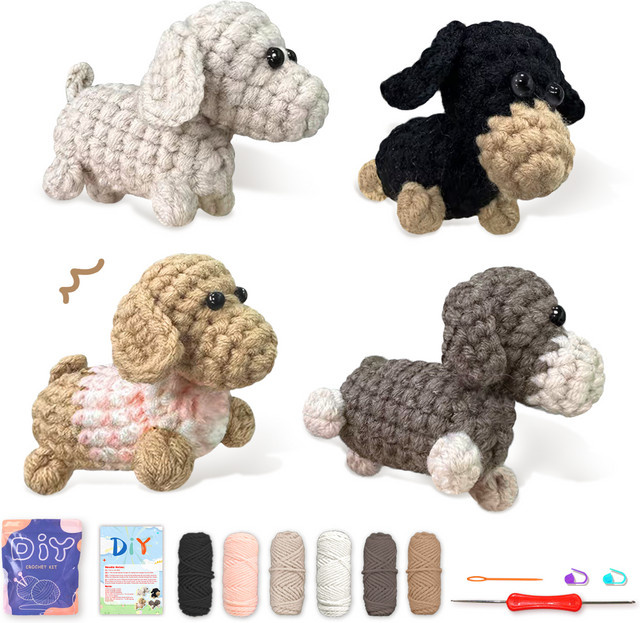 YAMAXIN 4-teiliges Häkelnadel-DIY-Set für Anfänger in Multicolour - Bild 1