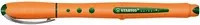 STABILO worker+ fine Tintenroller mit Metallspitze in Silber, Orange und Grün - Bild 1