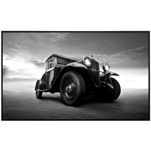 papermoon Infrarotheizung EcoHeat Oldtimer Schwarz Weiss mit Matt-Effekt, App-Steuerung und Überhitzungsschutz, B/H/T: 60 x 60 x 5 x 60 cm - Bild 2