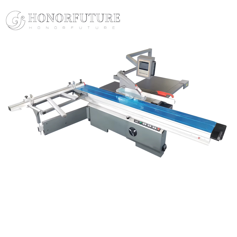 Honorfuture Schiebetisch-Sägemaschine für professionelle Holzbearbeitung in Grau - Bild 4