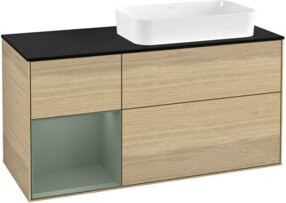V&B Waschtischunterschrank Finion in Eichenfurnier Braun, Breite: 120 cm, Tiefe: 60 cm - Bild 1