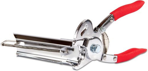 Gabiona C-Ring-Zange aus Stahl in Silber und Rot mit Magazin, Länge: 20 cm - Bild 1