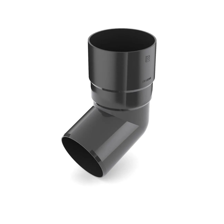 Bryza Dachrinnenbogen 67,5 Grad System 90 in Graphit aus PVC - Bild 2