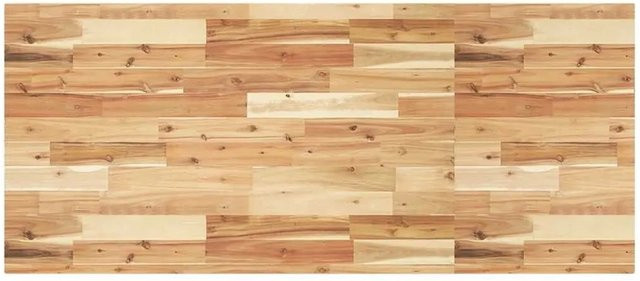 vidaXL Tischplatte rechteckig aus Akazienholz in Braun, B/T/H: 140 x 60 x 4 cm - Bild 1