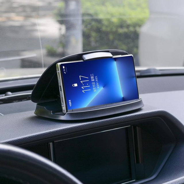 Universelle 360-Grad-drehbare Handyhalterung für das Armaturenbrett im Auto, Schwarz - Bild 1