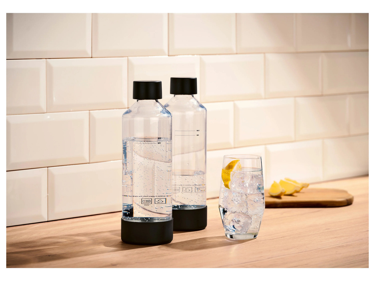 SILVERCREST Wassersprudlerflaschen 2er Set transparent 0,189 l - Bild 2