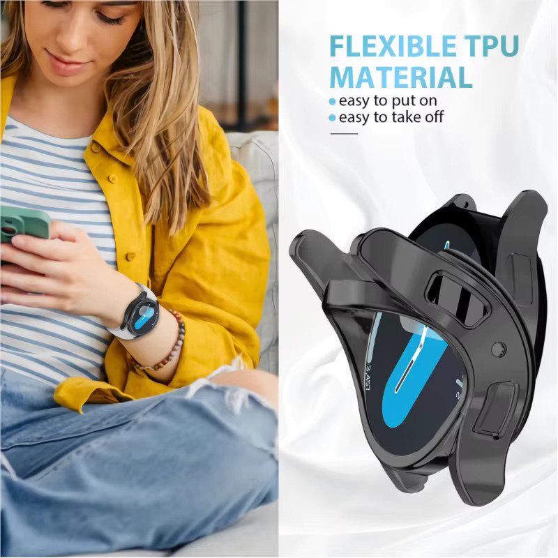 TPU-Hülle für Samsung Galaxy Watch 7, Galaxy Watch FE, Schwarz - Bild 4