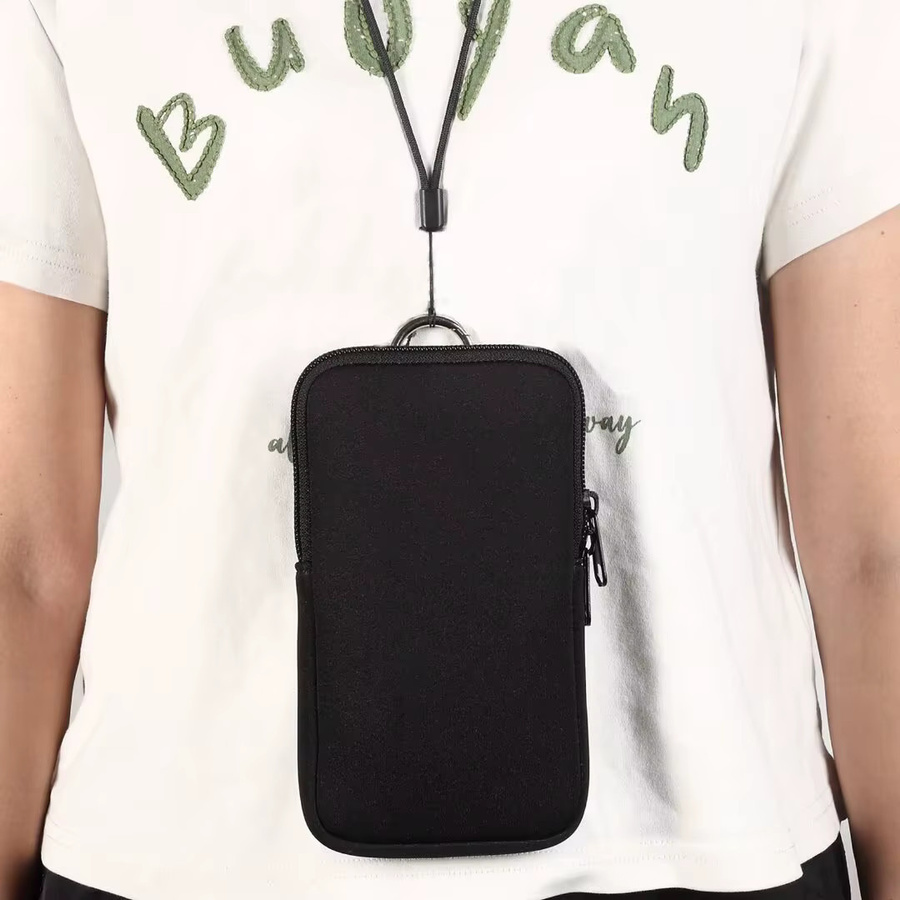 Uneawit Wasserdichte Handytasche mit Gürtelclip und Schultergurt, stoßfeste Handyhülle für iPhone, Samsung und Xiaomi, Farben: Blau oder Schwarz - Bild 3