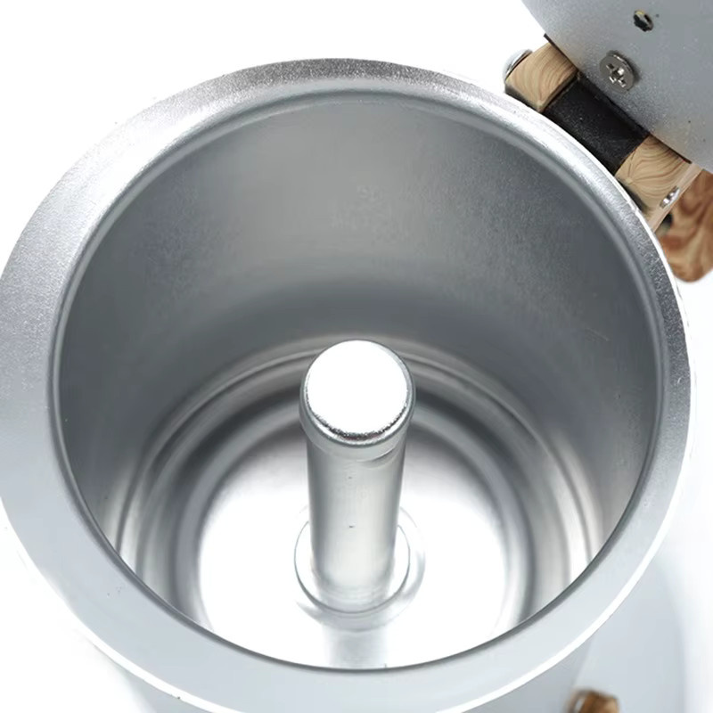 JUSTINLAU Moka Kaffeemaschine Espresso Maker für Induktion, Silber, 150 ml / 300 ml - Bild 3