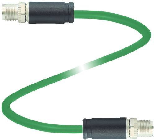 Pepperl+Fuchs 70117736 Sensor-Aktor-Steckverbinder konfektioniert, Cat6a Ethernet/LAN, 8-polig, grün, Länge: 3 m - Bild 1