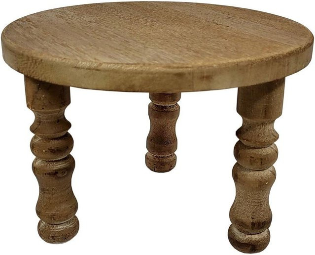 Beistelltisch aus Holz in Braun im Landhausstil als Ständer für Getränkespender oder Blumenhocker, B/T/H: 22 x 16 x 22 cm - Bild 1