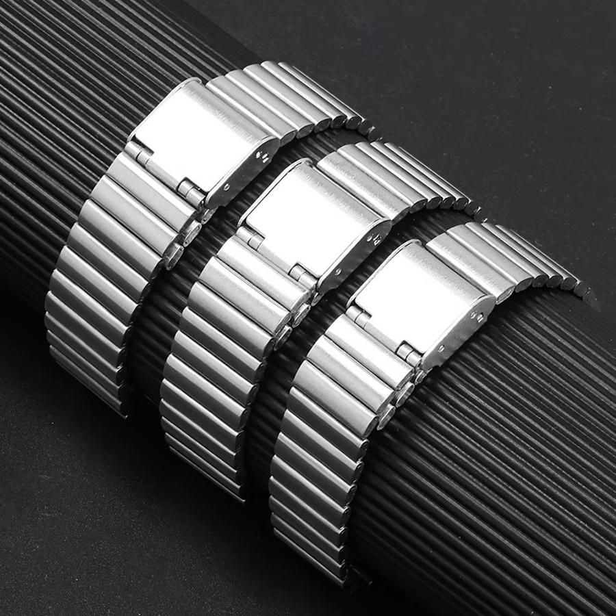 Uhrenarmband Edelstahl, Silber, Unisex - Bild 2