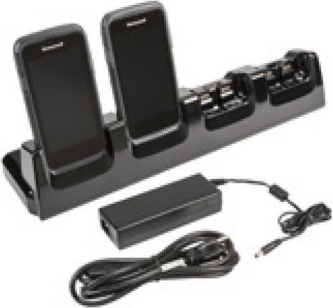 Honeywell ChargeBase Ladeständer in Schwarz mit 4 Ausgängen für Dolphin CT50h (CT50-CB-0) - Bild 1