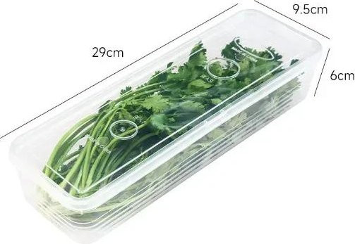 Bestbags Kühlschrank Frischhalteboxen Set aus Kunststoff mit Deckel, transparent, 5 Stück - Bild 1