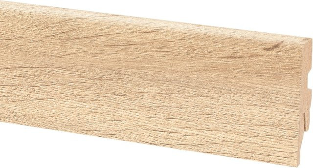 Kaindl Sockelleiste Comfort Eiche mit Kabelkanal in Braun und Beige, H x B x T: 60 x 20 x 2 mm, Länge: 260 cm - Bild 1
