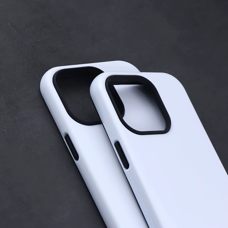 FONLYU 2-in-1 Sublimations-Doppelschicht-Handyhülle für iPhone 11 bis 17 Pro, weiße 3D-Film-Hülle zum Selbermachen mit vollständiger Abdeckung - Bild 3