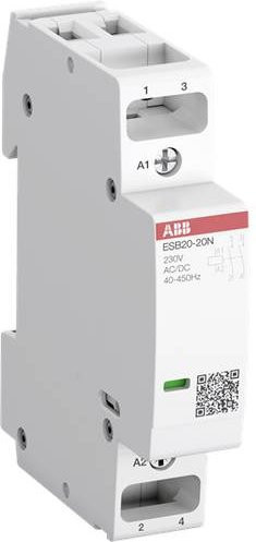 ABB ESB20-11N-05 Installationsschütz mit 1 Schließer und 1 Öffner, 220 V, 250 V, Weiß - Bild 1