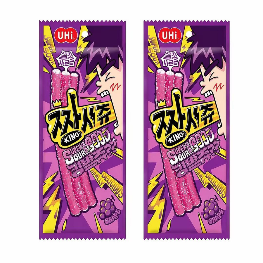 YEM Weintraube saure Streifen Gummibärchen 2 x 150 g - Bild 9