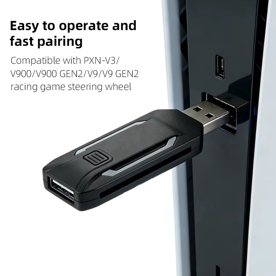 PXN N7 Rennlenkrad-Konverter Adapter für PlayStation, kompatibel mit PXN-V3, PXN-V900 und PXN-V9 GEN2, Schwarz - Bild 3