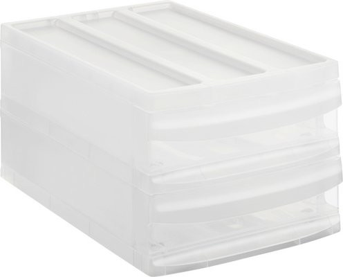 Rotho Schubladenbox SYSTEMIX aus Kunststoff, transparent, B/H/T: 25,5 x 20,3 x 39,5 cm - Bild 1