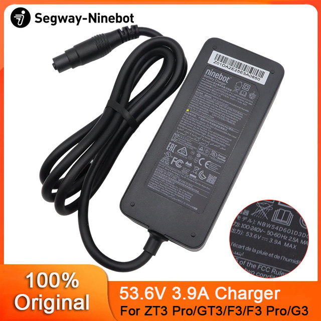 Ninebot by Segway Schnellladegerät 53,6V 3,9A Netzteil für MAX G3 F3 F3Pro GT3 ZT3 und Xiaomi 4 Plus 4 Pro Scooter in Schwarz - Bild 1