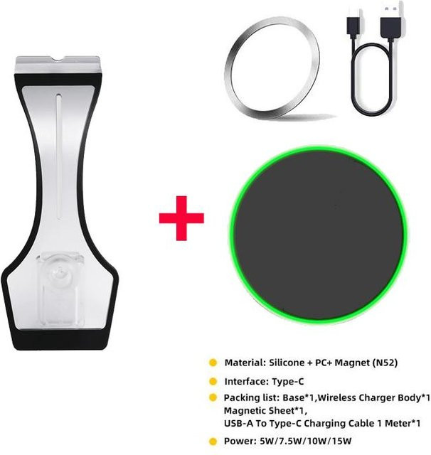 TEEQ MagSafe Handyhalterung für Mercedes-Benz E-Klasse W213 (2017-2025) mit Ladefunktion für die Lüftung in Schwarz oder Weiß - Bild 1
