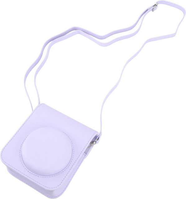 Schutzhülle für Fujifilm Instax Mini 12 Kameratasche aus PU-Leder mit verstellbarem Schultergurt in Violett - Bild 1