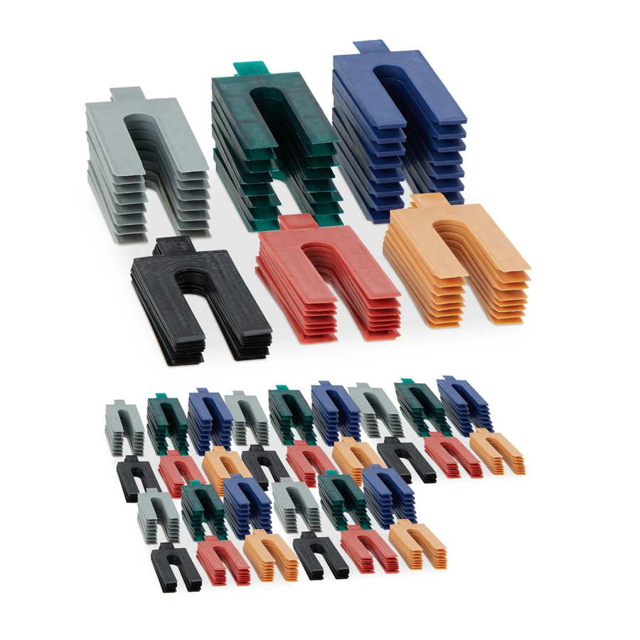 Relaxdays Abstandshalter aus Kunststoff, Mehrfarbig, 288er Set, B: 7,5 cm, H: 3,5 cm, T: 6,0 cm - Bild 2