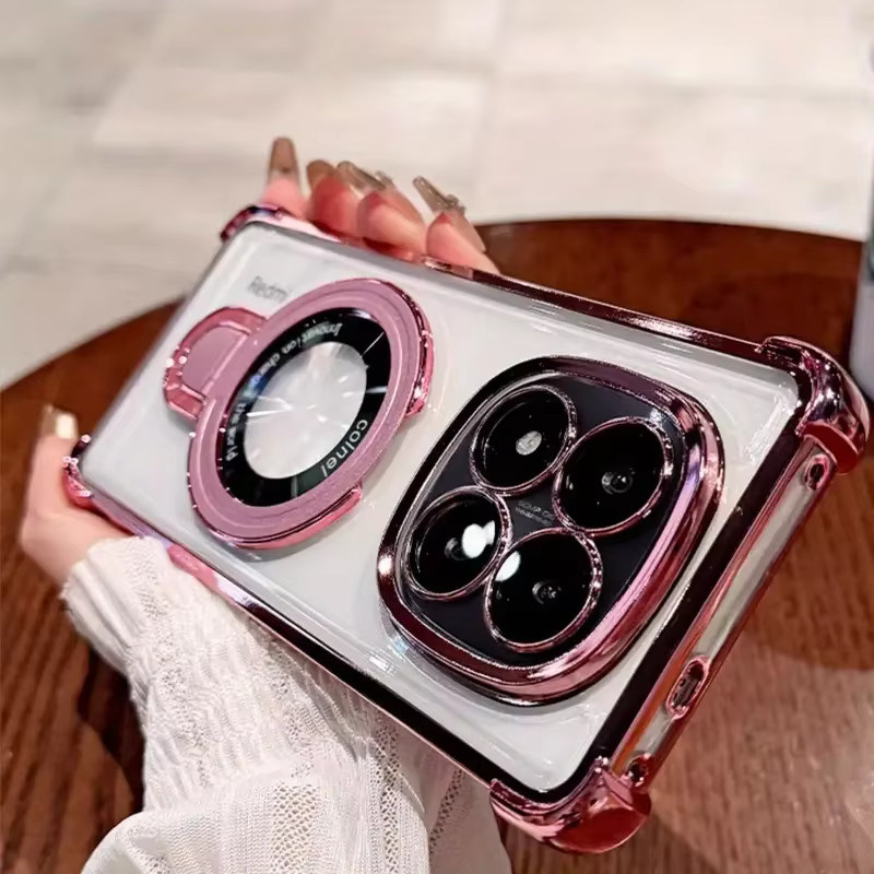 Transparente stoßfeste magnetische Silikonhülle für Xiaomi Poco X7 X6 F7 Pro M6 F6 F3 X5 X3 POCO C65 C75 C71 - Bild 2