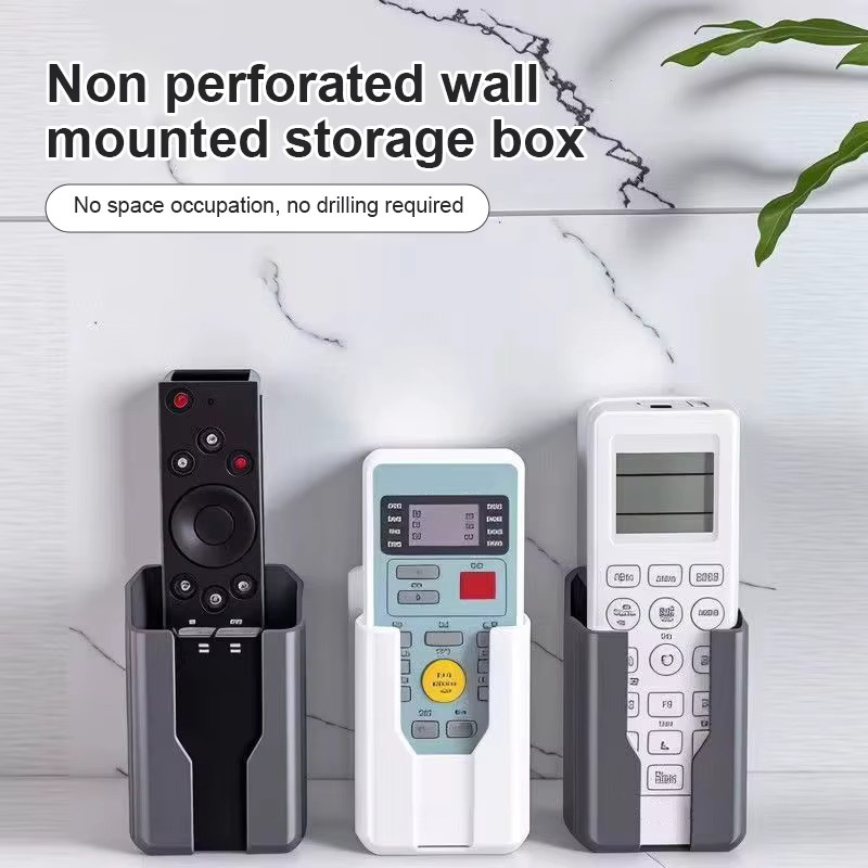 JETTING Wandhalterung Organizer für Fernbedienungen und Smartphones in Schwarz aus Kunststoff, B/T/H: 10,0 x 6,0 x 3,0 cm - Bild 4
