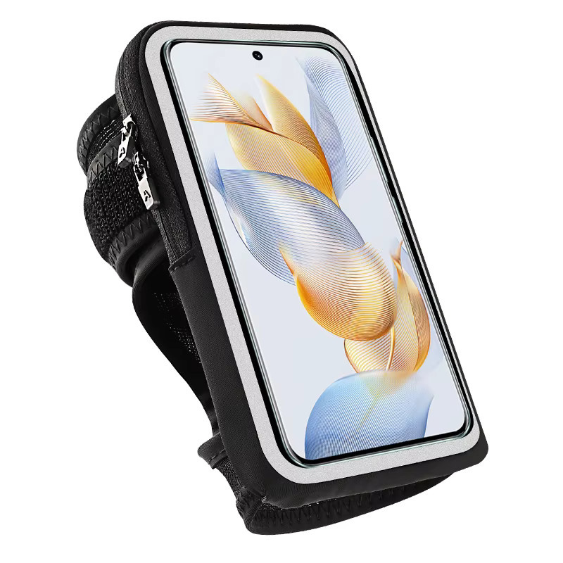 HAISSKY Touchscreen Armbandtasche für iPhone 11 bis iPhone 17 Pro Max zum Laufen und Radfahren in Schwarz oder Grau - Bild 7