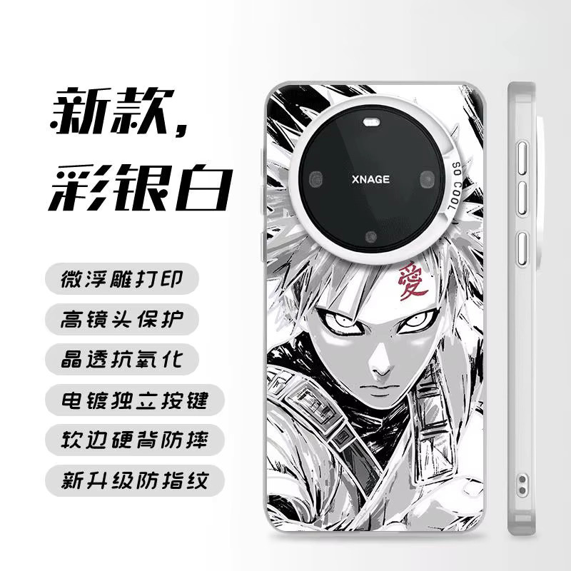 Stoßfeste Naruto Anime Handyhülle mit Gaara und Deidara Design für iPhone 11 bis iPhone 17 Pro Max Plus Air in Multicolor - Bild 4