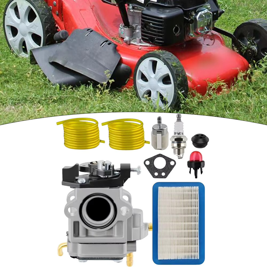 Vergaser-Set für Echo Rucksack-Laubbläser PB 770 PB 770H PB 770T inklusive Kraftstofffilter, Luftfilter und Zündkerze, kompatibel mit WYK 406, mehrfarbig - Bild 4