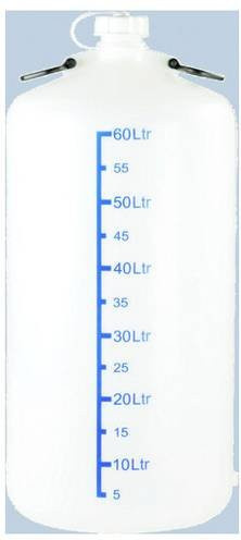 Hünersdorff Weithalsflasche 60 l transparent weiß - Bild 1