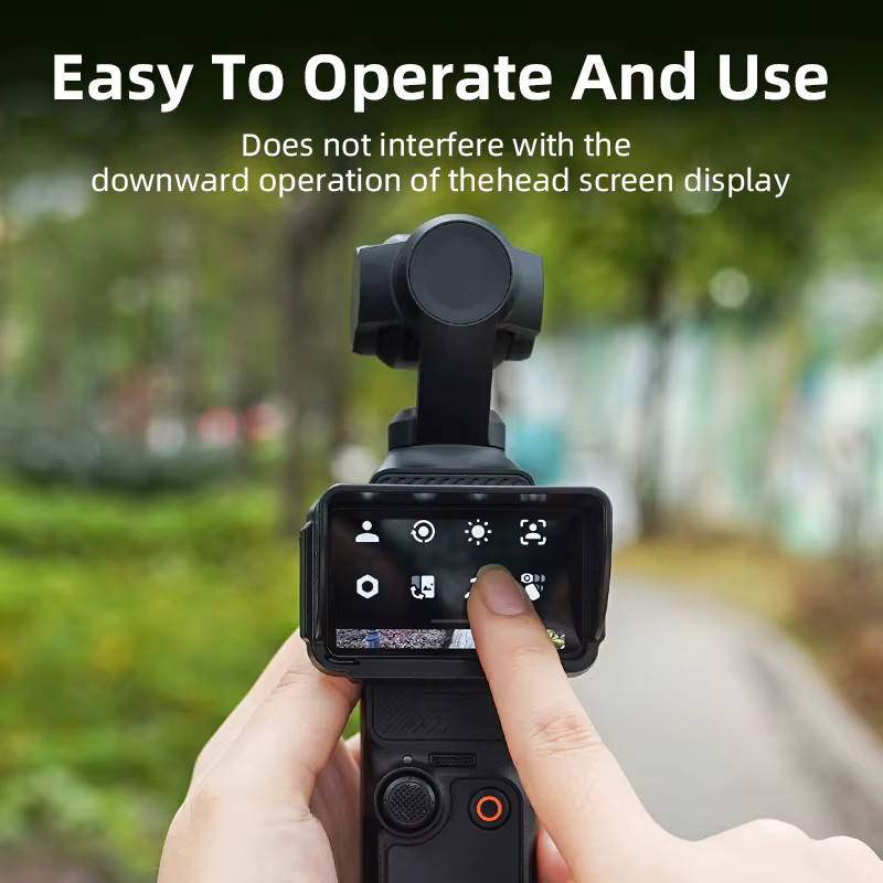 BRDRC Pocket 4 Sonnenschutz für DJI Osmo Pocket 3 in Schwarz - Bild 2