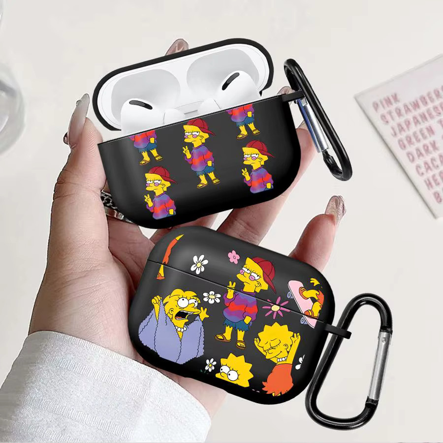 Schutzhülle für Apple AirPods Pro (verschiedene Generationen) im The Simpsons Lisa Design, Mehrfarbig - Bild 3
