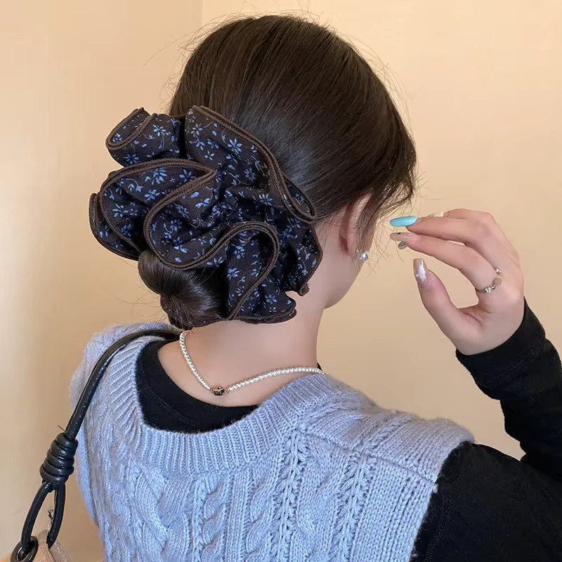 HIYAYZ Scrunchies Floral Gedruckt, Damen - Bild 3