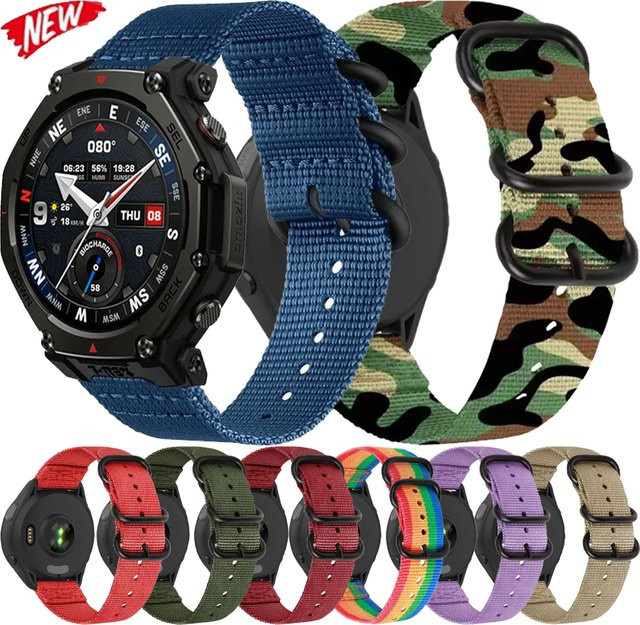 Uhrenarmband Nylon, 22 mm, für Amazfit T-Rex3 Pro, Unisex - Bild 1