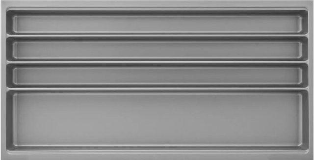 Agoform Besteckeinsatz-Set Scoop-2 aus Kunststoff in Silber mit Trenner, B/T/H: 47,4 x 81,6 x 5,9 cm - Bild 1