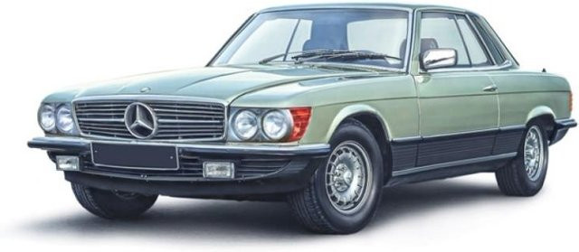 Italeri Mercedes 500 SLC, Modellauto, 1:24, Grün - Bild 1