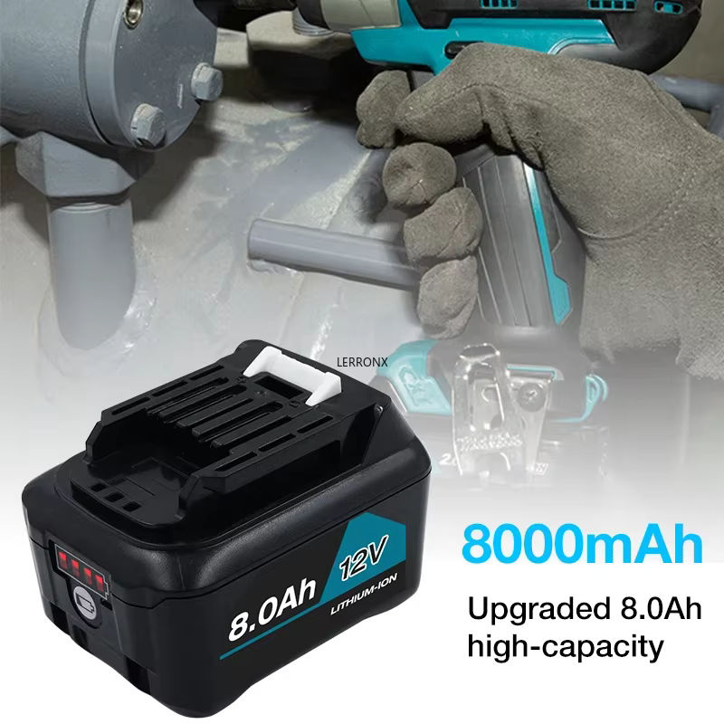 Makita Akku und Ladegerät Set für 10,8 V 12 V max. Li-Ionen-Akkus kompatibel mit BL1040 BL1040B BL1050B BL1020B BL1041 BL1016 BL1021 - Bild 4