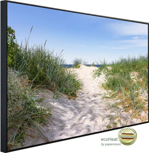 papermoon Infrarotheizung EcoHeat Dünen in der Ostsee mit Matt-Effekt in Bunt, App-Steuerung und Überhitzungsschutz - Bild 1