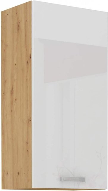 Hängeschrank für die Küche in Weiß Hochglanz mit 3 Einlegböden - Bild 1