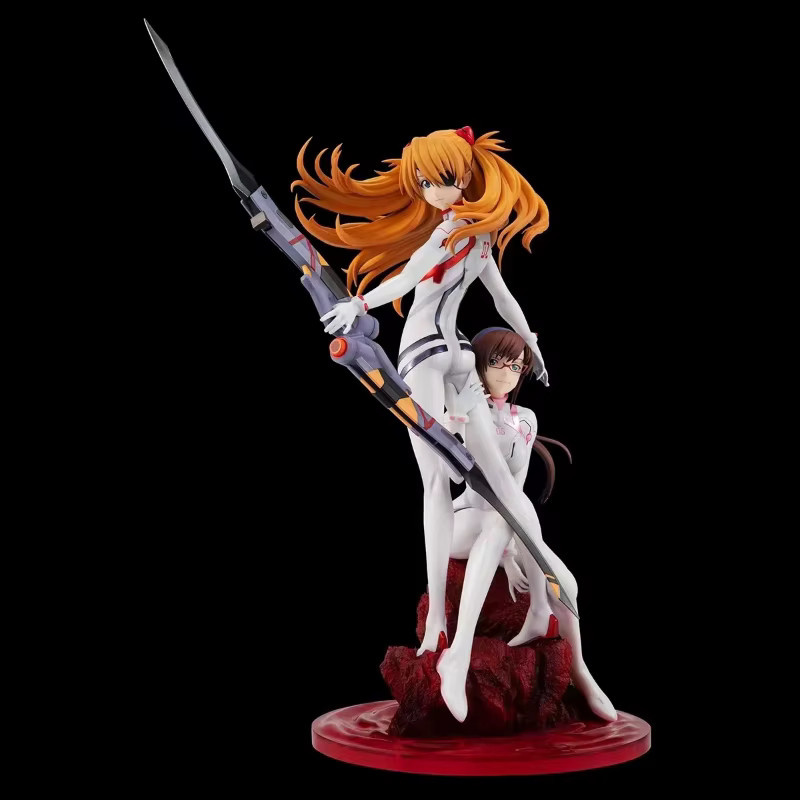 Bandai Eva Asuka Mari Makinami Actionfigur Anime Bishoujo Modell Multicolor, Höhe: 27 cm - Bild 2