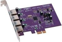 Sonnet Allegro USB 3.0 4-Port PCIe USB-Controller Erweiterungskarte in Violett - Bild 1