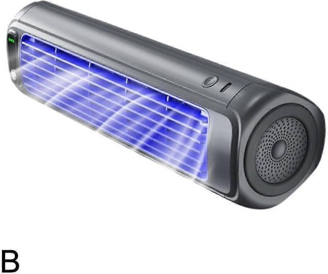 Tragbarer Mini Klimaanlagen-Kühlventilator mit 3 Geschwindigkeiten, wiederaufladbar, Weiß - Bild 1