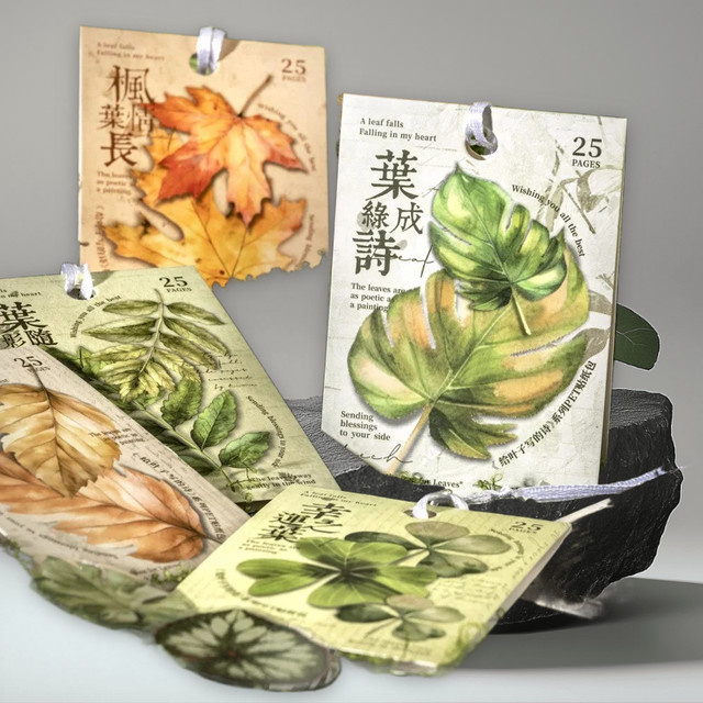 25 Stück botanische PET-Aufkleber Gedichte für Blätter-Serie in Multicolour zur romantischen Dekoration deines Tagebuchs - Bild 1