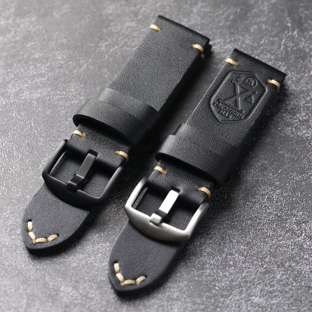 Raystray Armband Rindsleder, Schwarz, Herren, Vintage - Bild 1