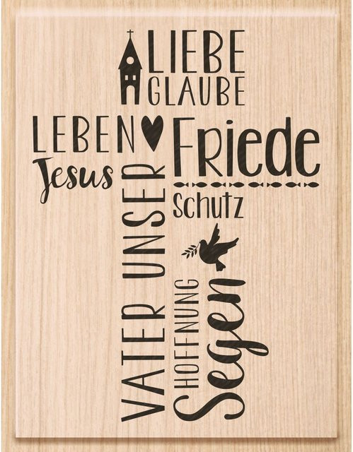 Holzstempel Vater Unser - Bild 1