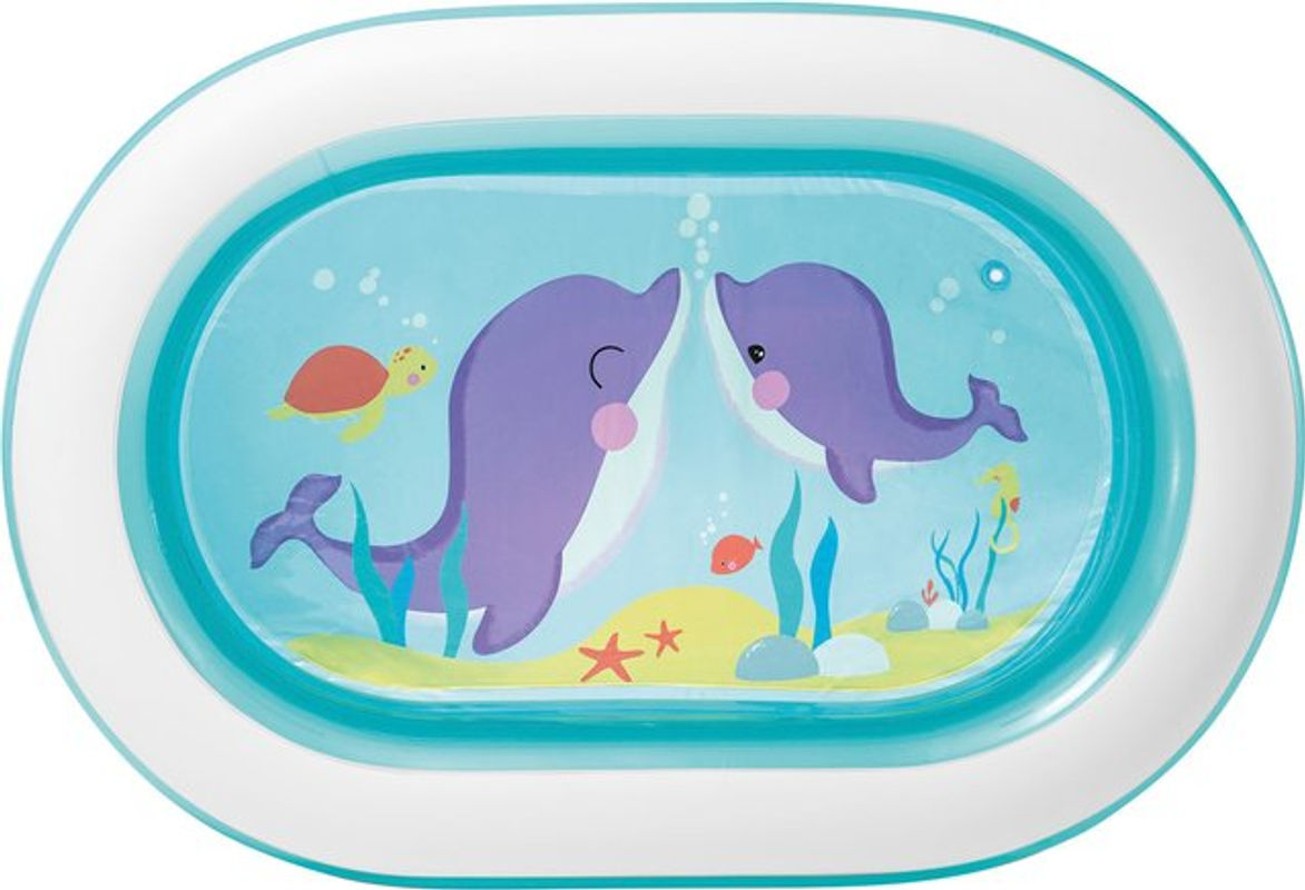 Intex My Sea Friends aufblasbarer Kinderpool in Hellblau und Multicolour, B/T/H: 230 x 230 x 46 cm - Bild 2
